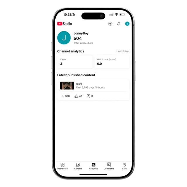 Comptes YouTube Agés